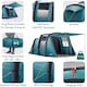 image 5 of Brazen Inflatable Air Tent 4 Man 5000mm Living Area Bedroom Pump And Bag | Blue | Teal | 1