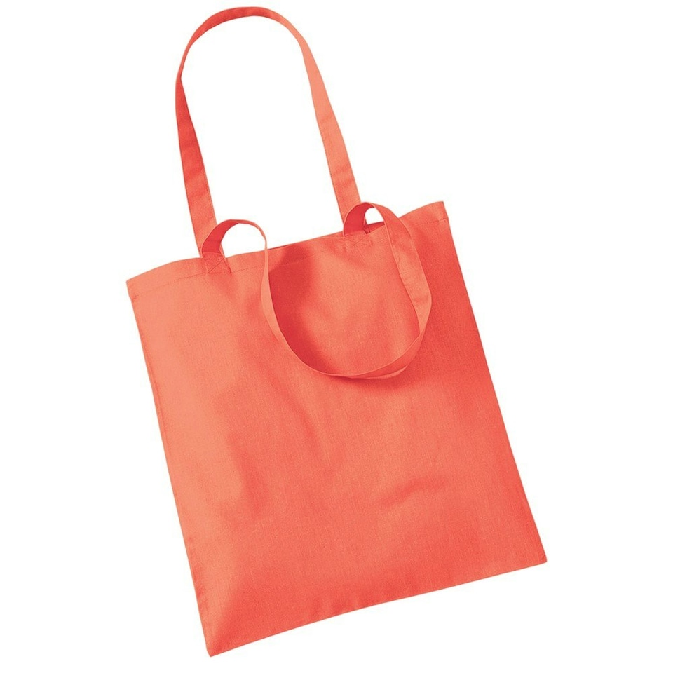 image 1 of Westford Mill Long Handle Tote Bag - Coral - One Size Pink