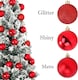 image 5 of 30mm/12Pcs Christmas Baubles Shatterproof Red,Tree Decorations
