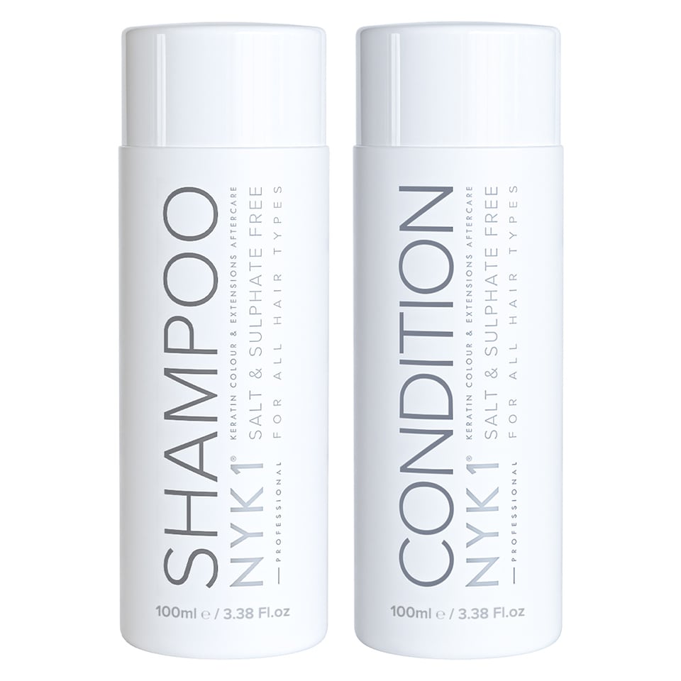 NYK1 Sulphate Free Hair Shampoo And Conditioner Set (100ml x2) Non-Stripping & Nourishing Aftercare