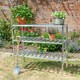 image 2 of Lacewing Traditional 3 Tier Greenhouse Staging Shelving Bench in Silver 126cm