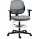 image 1 of Vinsetto Drafting Chair Tall Office Stand Desk Chair with Foot Ring, Arm, Wheel