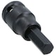 image 2 of 8mm x 45mm 3/8in. Drive Short Impact Impacted Allen Hex Key Socket