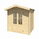image 2 of Baltimore-Log Cabin, Wooden Garden Room, Timber Summerhouse, Home Office - L324 x W290 x H222.3 cm Brown