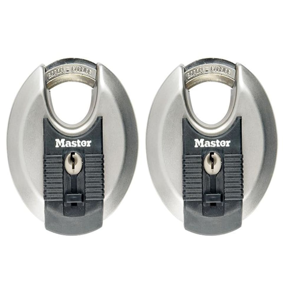 Master Lock Excell Stainless Steel Discus 70Mm Padlock Keyed Alike X 2 | Multi