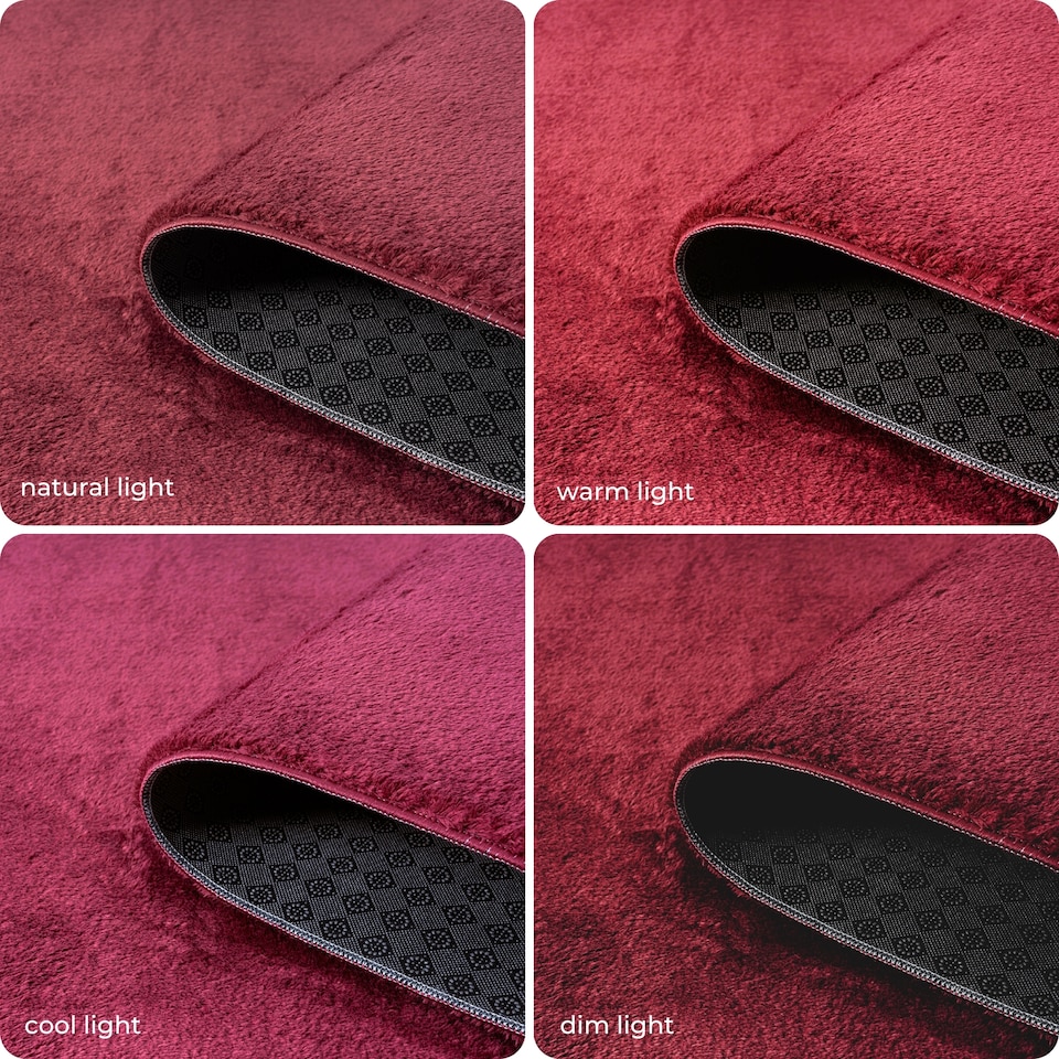 image 1 of Comfy Washable Low Pile Living Room Plain Area Rug