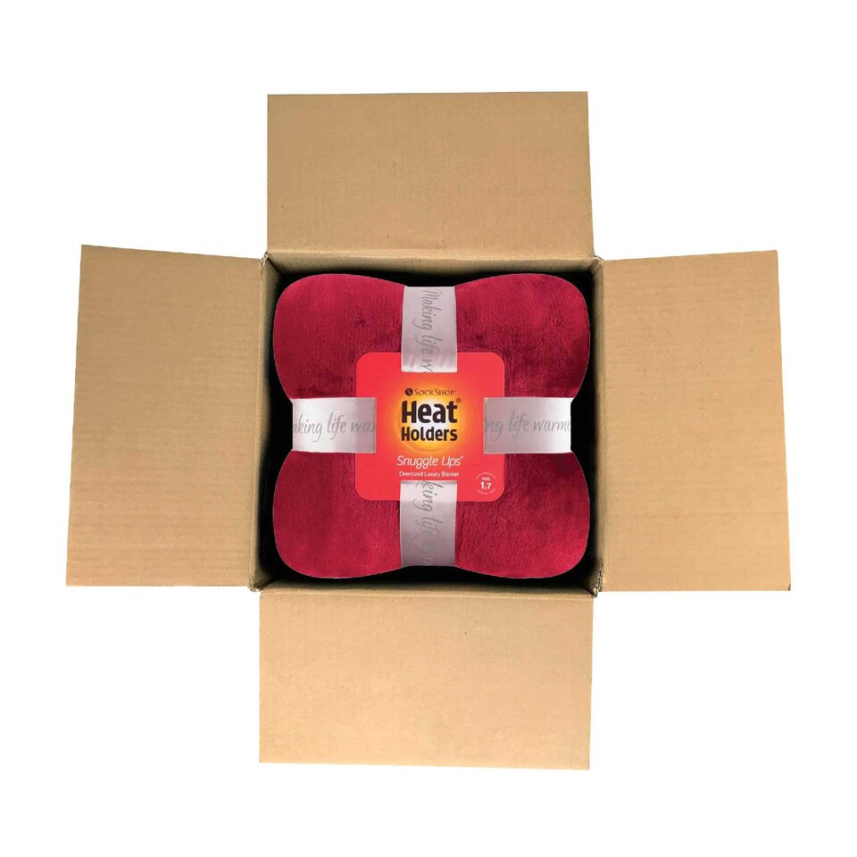 image 1 of Extra Soft Warm Large Luxury Thermal Fleece Throw Blanket - 180 x 200 cm | Red | Burgundy