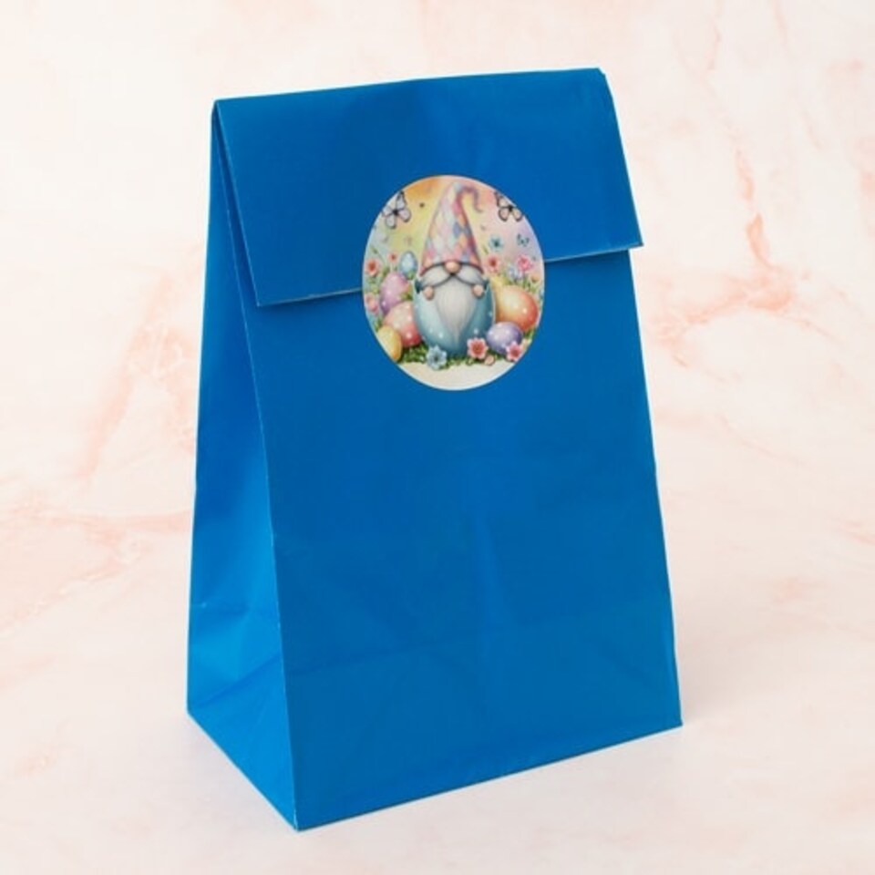 image 1 of Easter Gonk Round Stickers 60mm - Sheet of 12