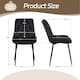 image 9 of SONARA Modern Set of 4 Velvet Dining Chairs with Ergonomic Upholstered Seat
