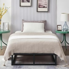 Single Bed Frame Extra Strong Platform Metal Frame Bedroom Easy Build
