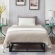 image 1 of Single Bed Frame Extra Strong Platform Metal Frame Bedroom Easy Build
