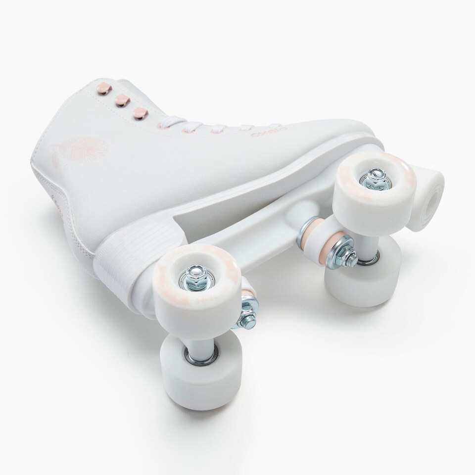 image 1 of Decathlon Kid's & Adult Roller Skates White - 100 Series