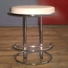Z Shaped Cream Bar Stool White | Cream