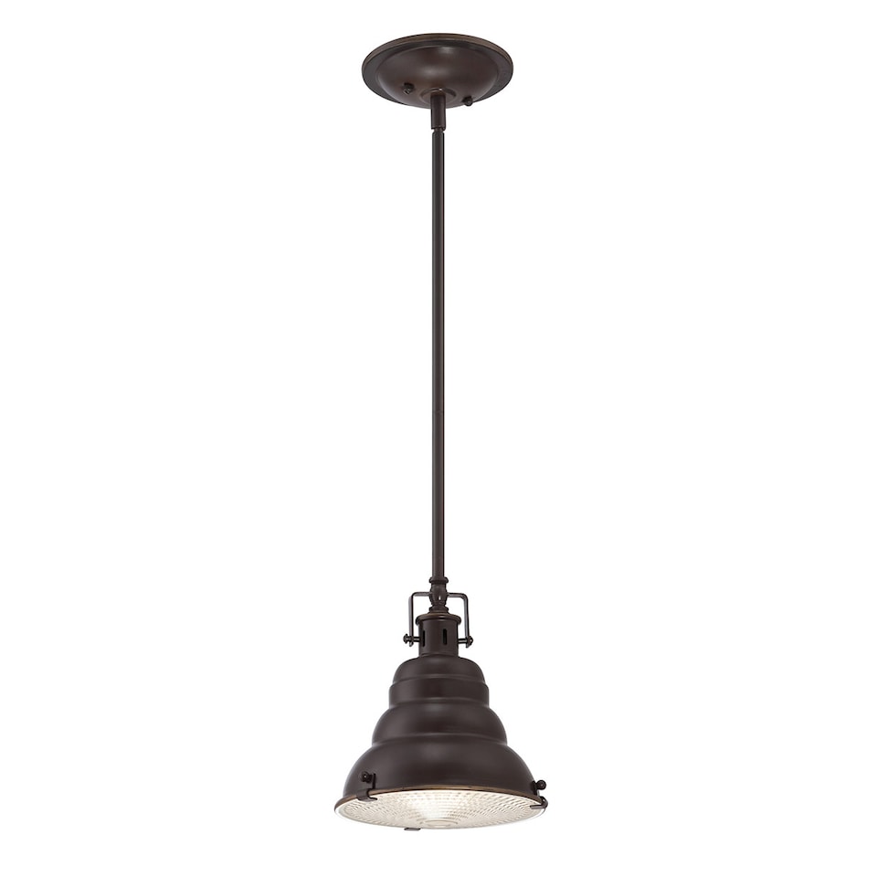 East Vale 1 Light Dome Ceiling Mini Pendant Palladian Bronze, E27