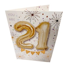 You are 21 Let's Party Balloon Boutique Greeting Card