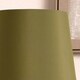 image 3 of 20cm Sage Green Tapered Poly Cotton Shade For Table Lamps