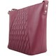 image 3 of Genuine Leather Diamond Effect Design Cross Body / Shoulder Bag Red | Red
