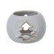 image 2 of Hill Interiors Ceramic Christmas Tree Tealight Holder - White - One Size