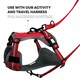 image 10 of HugglePets Activity & Travel Dog Harness Red | M