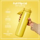 image 4 of Leak Proof 1 Litre Water Bottle, Stainless Steel, 1200ml (40oz) | Yellow | Yellow | One Size