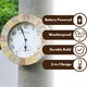 image 6 of Marco Paul 25cm Stone Slate Wall Clock Cream