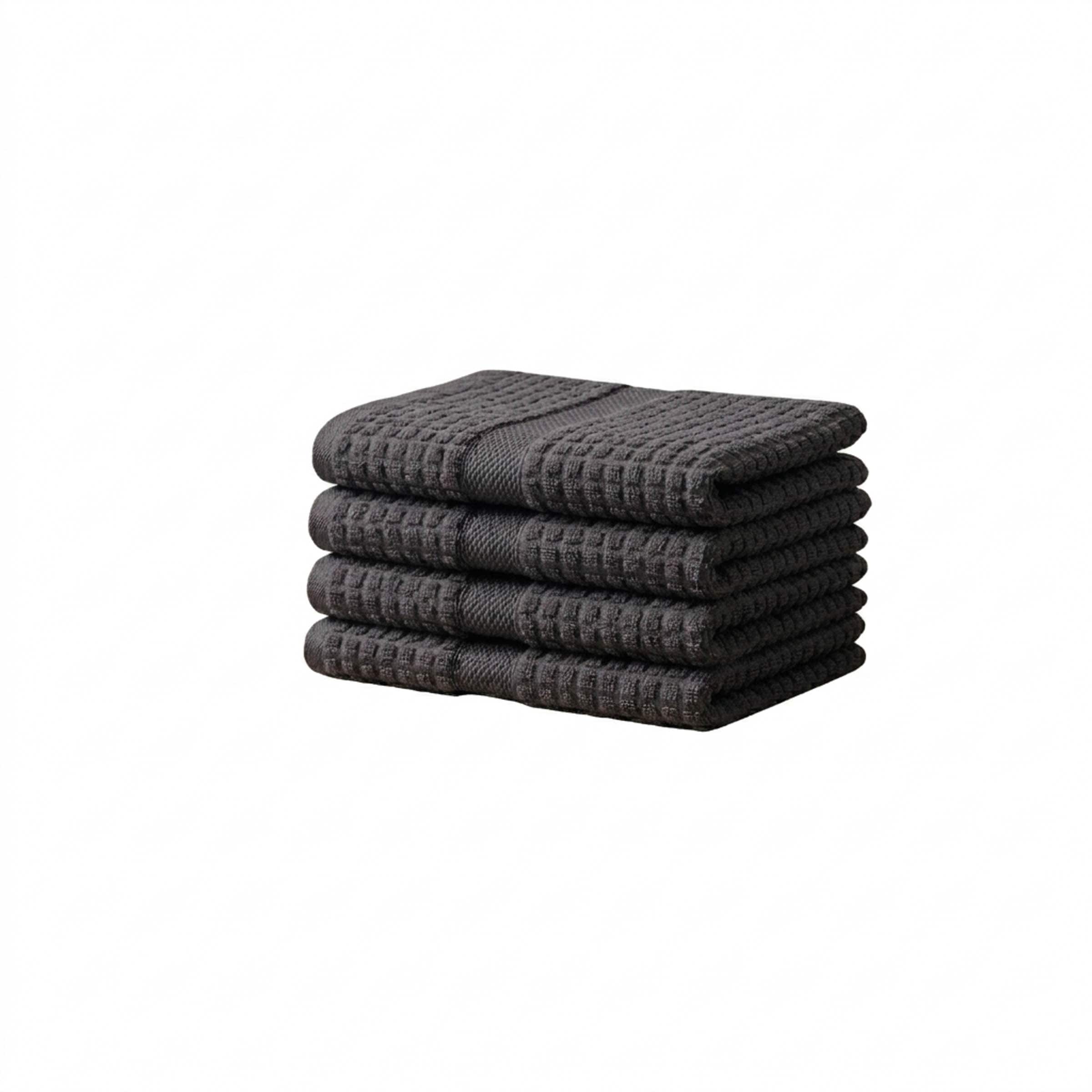 Vision V520 - 4 Pack 100% Cotton Face Cloths in Grey
