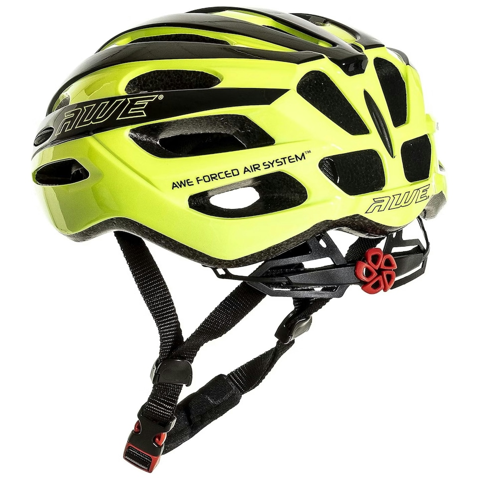 image 1 of AWE AweSprint In Mould Adult Bike Helmet Black/Neon 55-58cm Crash Guarantee* Yellow | M
