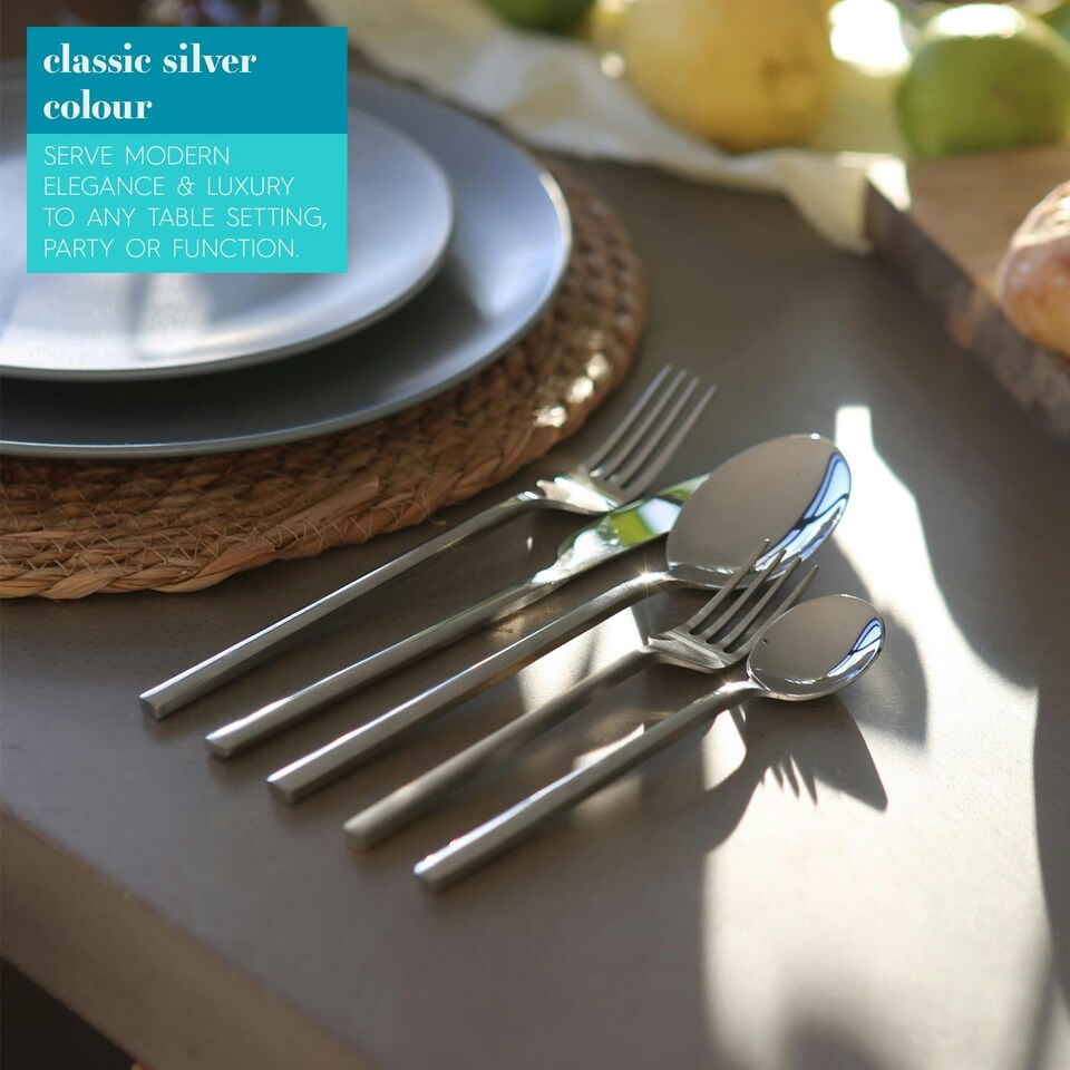 image 1 of Argon Tableware Stainless Steel Teaspoons - 14.5cm - Silver - Pack of 12