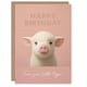 image 1 of Cute Pink Little Piggie From Child For Mum Mom Birthday Card