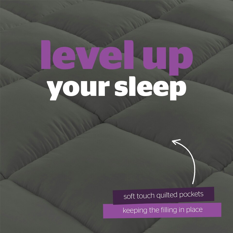 image 1 of Silentnight Ultimate Deep Sleep 1000 Grey Mattress Topper Grey | Single