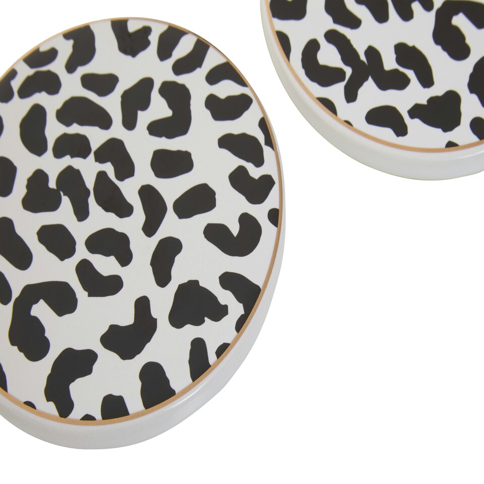 image 1 of Interiors By Premier Minimalist Set Of Four Coasters,Handcrafted Drink Coasters With Delicate Gold Accent,Coasters For Home Décor