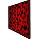 image 3 of Red leopard print (Picture Frame) White | XS