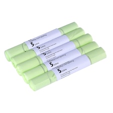 The Caddy Company 5 Litre Compostable Food Waste Bin Bags - 5 Rolls