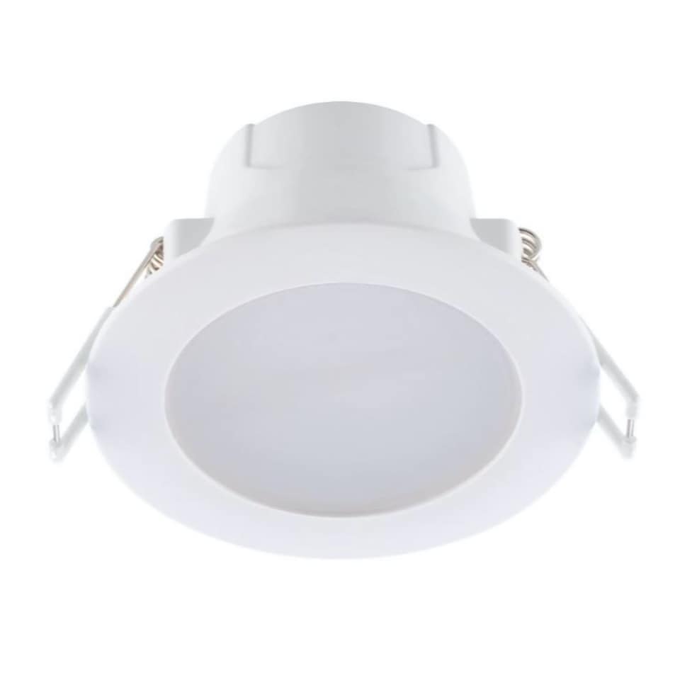 image 1 of Set of 30 CCT LED Bathroom Downlights - White IP44 Recessed Downlights | White | White | 30