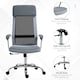 image 6 of Vinsetto Office Chair Mesh High Back Swivel Task Home Desk Chair w/ Arm, Grey