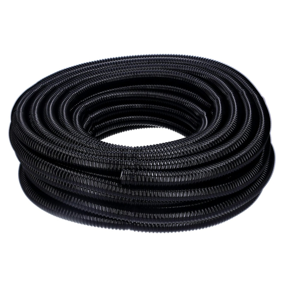 image 1 of 32mm Black Corrugated Flexible Pond Hose | Multi | 3m