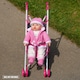 image 7 of BiBi Doll Pink & Black Foldable Dolls Buggy Stroller & Toy Pushchair for 20" Dolls