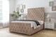 image 2 of Sloomy Watson Mink Naples Bed Frame With 50" Upholstered Headboard 2'6 Small Single