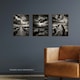 image 2 of Set of 3 Clouds Black White Photographs Dramatic Coastal Landscapes Wall Art Print A4
