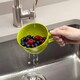 image 4 of Zeal Berry Colander Cup, Melamine Fruit and Berry Strainer, Lime Green