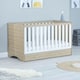 image 4 of Babymore Veni 2 Piece Room Set with Drawer - Oak White