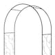 image 8 of Outsunny Metal Garden Arch with Double Gate, Garden Arbor Climbing Plants