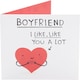 image 1 of Cute Smiley Heart Design Boyfriend Valentine's Day Card