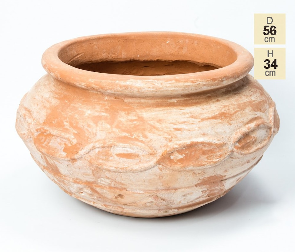 image 1 of Primrose Garden Decorative Terracotta Vase Patio Planter 56cm