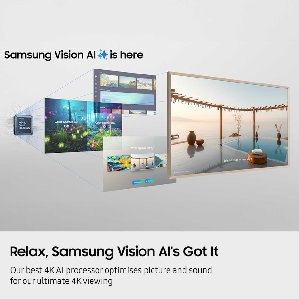 image 1 of Samsung The Frame Pro 65" 4K Ultra HD Neo QLED Neo Quantum HDR Smart TV QE65LS03FW