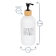 image 3 of Harbour Housewares 2pc Glass Hand & Dish Soap Dispenser Set with Bamboo Tray - 500ml - White/Black