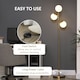image 4 of HOMCOM Modern Tree Floor Lamp with 3 Light, for Living Room Bedroom, Gold