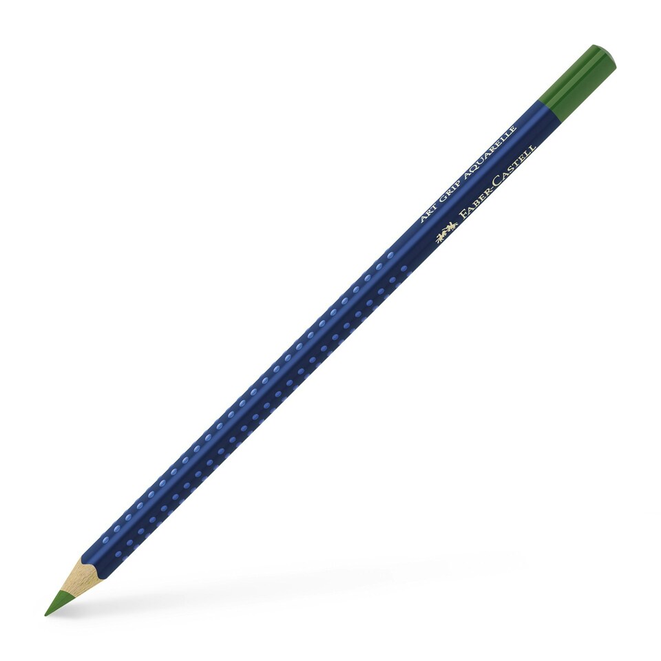 Faber-Castell - Art Grip Aquarelle Studio Pencil, Permanent Green Olive (167) - FC114267
