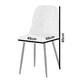 image 4 of Luxe Dining Chair 2pc Madder Brown Black Powder Legs Brown