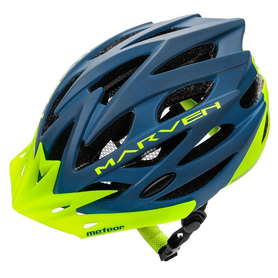 image 1 of Meteor Marven Cycle Helmet MTB Bike Skateboard Scooter Safety Gear Blue | Navy-Gr | L